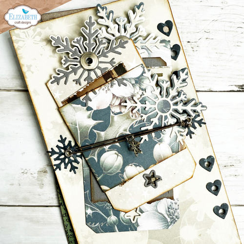 55雪花标签活页 切割模板DIY模具cutting die手账Scrapbook制作 - 图2