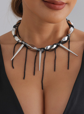 欧美跨境饰品暗黑少女系锥形螺旋