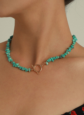 欧美跨境饰品大号异形珍珠OT扣项