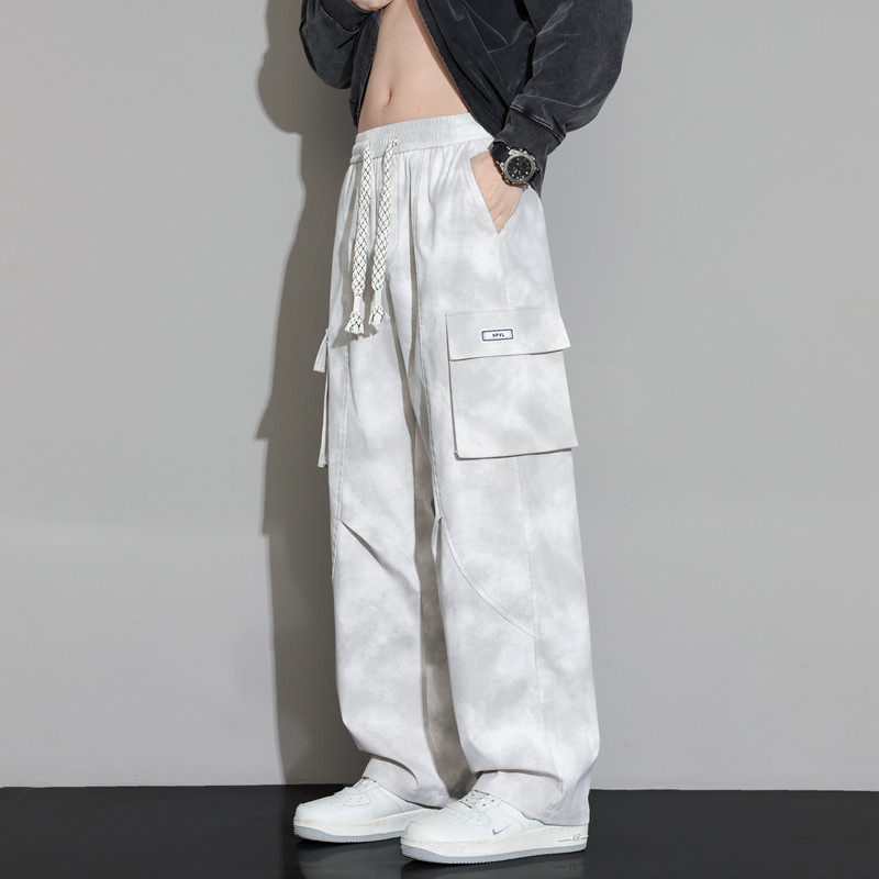 班尼路工装裤男春秋季2026大口袋裤子宽松直筒休闲长裤青少年男裤,淘宝优惠券,粉丝福利购,淘宝优惠卷