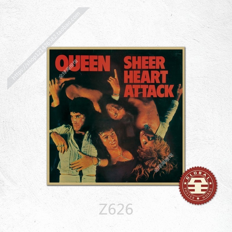Queen 皇后乐队摇滚音乐牛皮纸海报欧美乐队酒吧宿舍琴行装饰画芯,淘宝优惠券,粉丝福利购,淘宝优惠卷