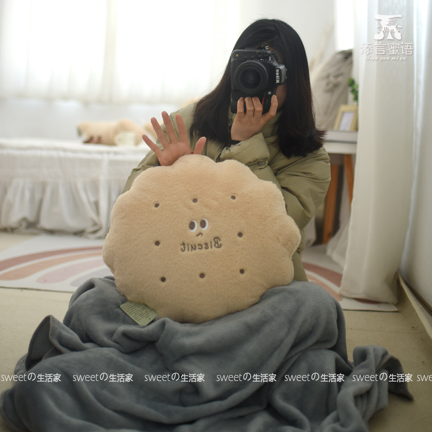 可爱面包抱枕饼干靠枕午休枕毛毯盖毯沙发办公室靠垫汽车床头靠背,淘宝优惠券,粉丝福利购,淘宝优惠卷