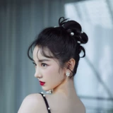 Ретро заколка для волос из жемчуга, аксессуар для волос, корейские шпильки для волос, простой и элегантный дизайн, популярно в интернете
