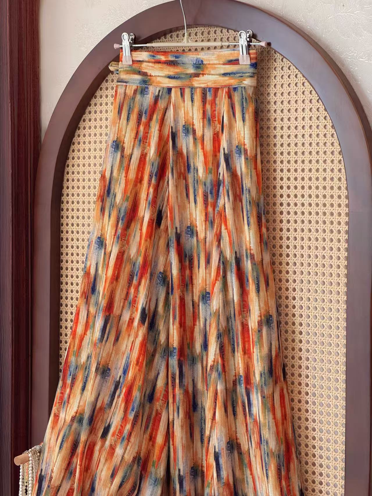 【敦煌】画堂春唐制日常汉服圆领垂领长袖短袖半身裙女十破裙套装 - 图3