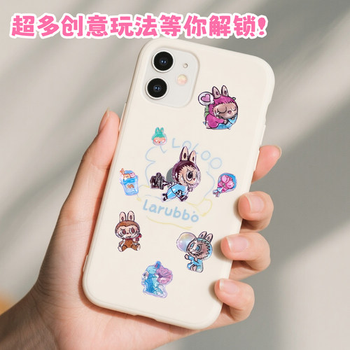 儿童布布3D立体浮雕趣味水晶贴纸女孩手机水杯DIY高颜值装饰图案 - 图2