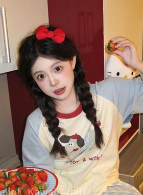 Kitty猫红色立体蝴蝶结发夹
