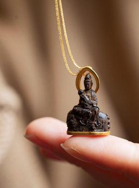 迷你复古八大守护神文殊随身佛护身符护你一生好远连连中国风饰品