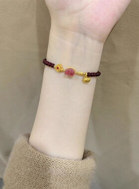 貔貅手链女款超显白招财吸金手串