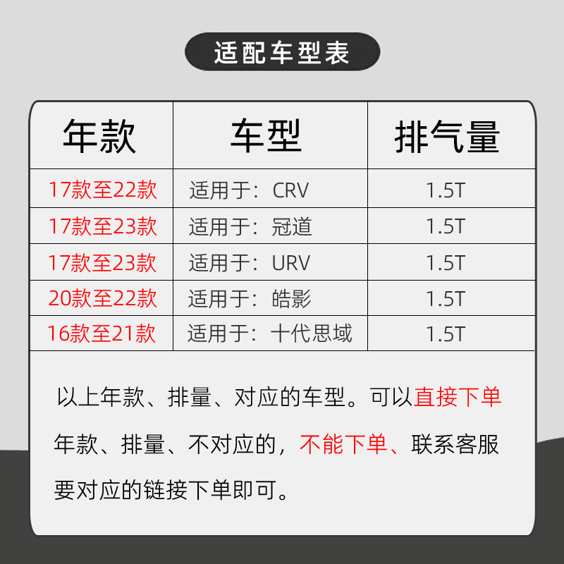 新品适配17 19 21款本田CRV十代思域冠道1.5T空气格空调滤芯空滤