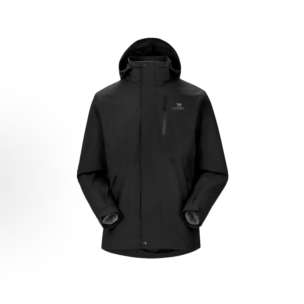 Camel骆驼 御寒防风防泼水抗静电加厚加绒高蓬松羽绒服 锦仓 - 图1