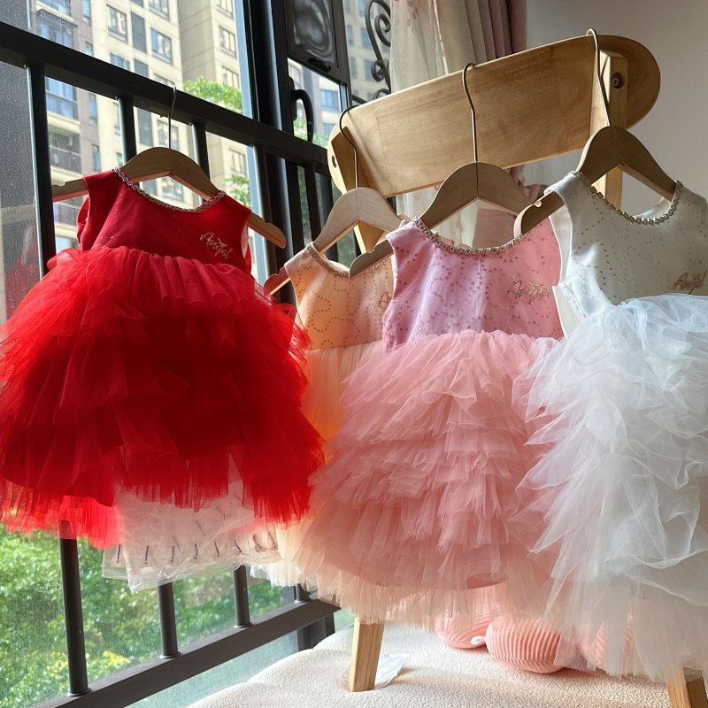 25花童礼服新款公主裙女童女童婚纱洋气裙子宝宝生日蓬蓬纱裙夏款,淘宝优惠券,粉丝福利购,淘宝优惠卷