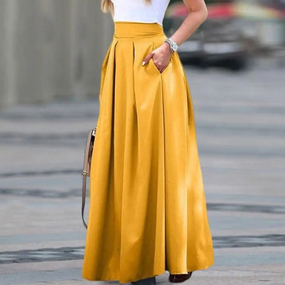 Sweet Women Skirt Breathable Summer Spring Skirt Ankle Lengt - 图0