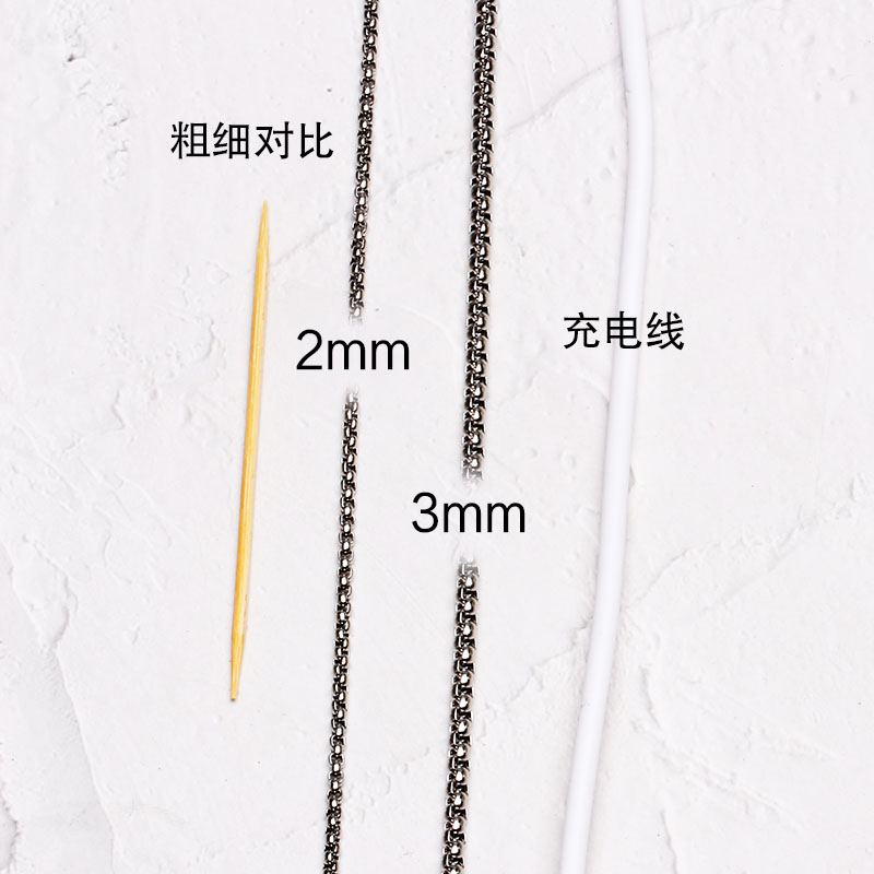 钛钢不惧汗水不掉色单挂双挂三挂多挂泰国佛牌链子挂链项链男女-图2