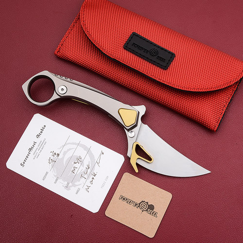 FOREVER STEEL永钢户外装备小折刀 野营露营工具装备折叠刀守宫 - 图0