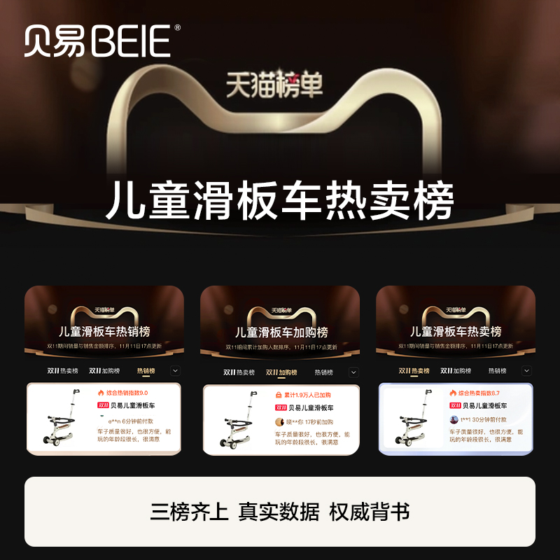 贝易极客四合一儿童滑板车1一3岁6岁宝宝溜溜车围栏可坐婴儿滑车