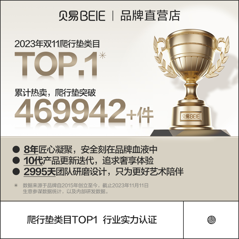 贝易可折叠加厚xpe无毒无味爬爬垫 beie贝易爬行垫