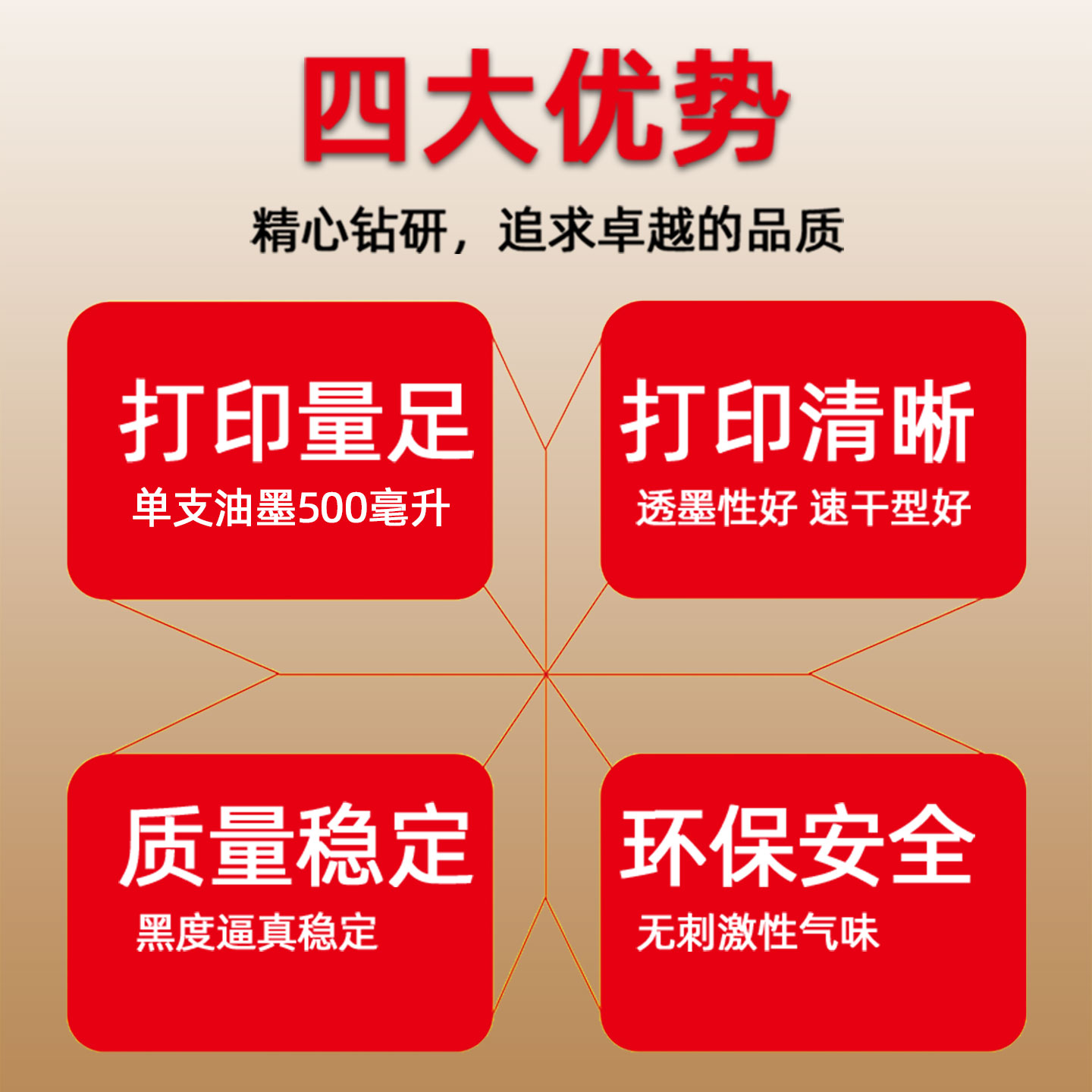 [彩色小油墨定制款]福路祥适用理光DX3443C/3442C基士得耶CP6301C/CP6303C红色蓝色绿色油墨2430c黄色DD2433C - 图1