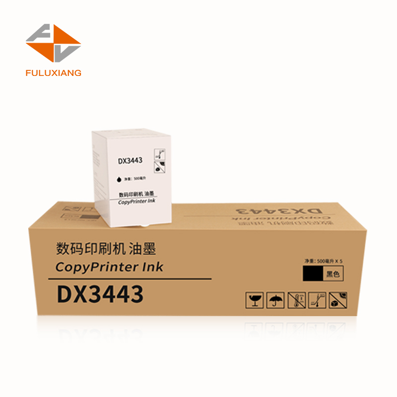 FULUXIANG适用理光DX3443油墨DD3344C数码印刷机CP6302一体机墨水 CP6303速印机墨盒printer lnk DX3443C油墨 - 图0