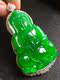 Laokeng Imperial Green Full Color Avalokitesvara Jade Pendant for Men