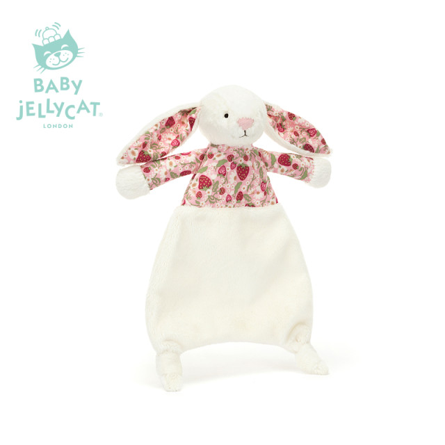 British Jellycat floral cloth milky white Bonnie rabbit comfort sweet sleep towel (Bai Rui) ຂອງຂວັນເດັກນ້ອຍ