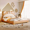 Children's bed boy cartoon tiger bed boy 1.5 meters single solid wood leather bed children's furniture small apartment