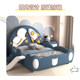 Children's bed boy bed cartoon astronaut boy 1 meter 5 single bed with guardrail small apartment children's furniture