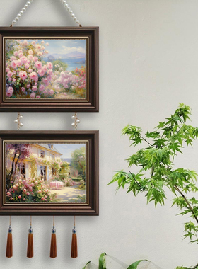 莫奈花园法式油画装饰画