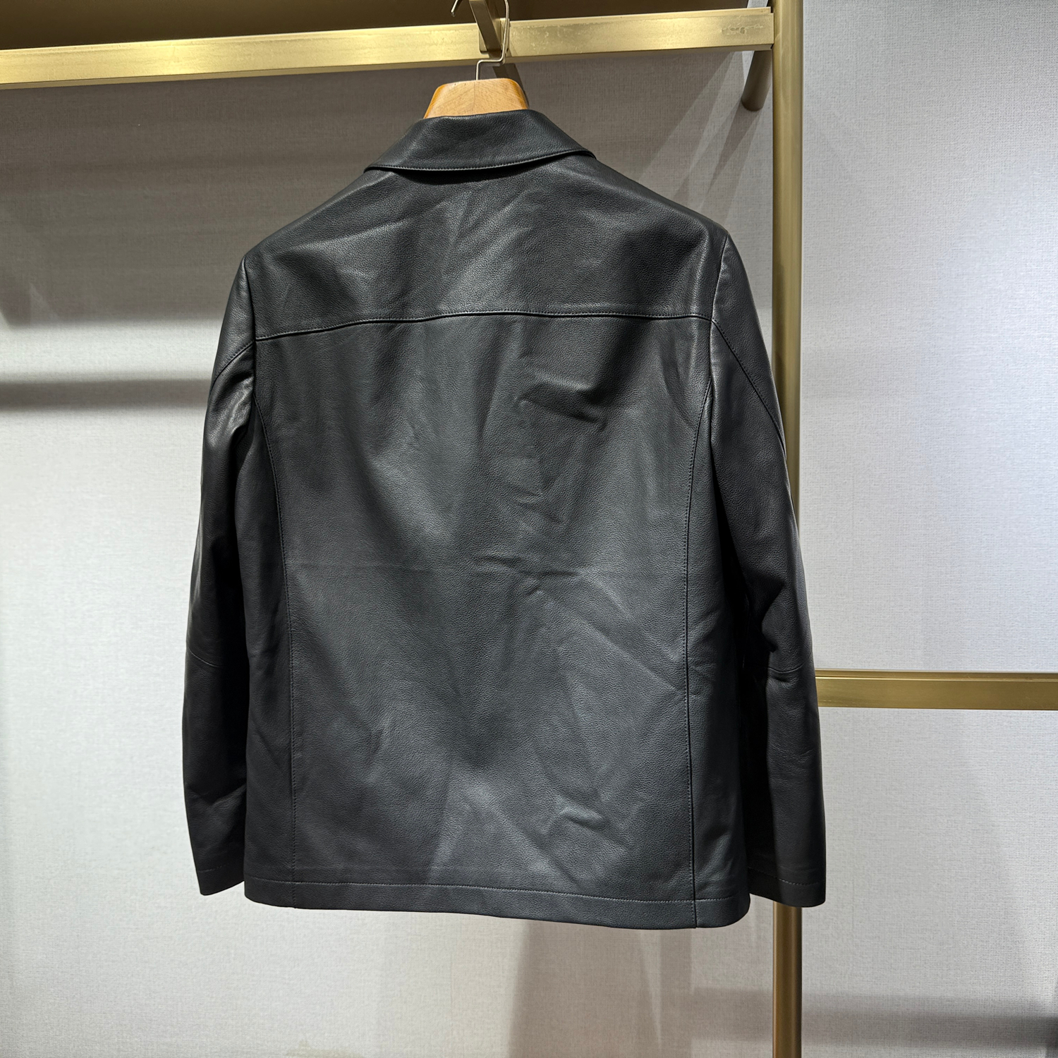 2025新款迪赛DEICAE专柜秋冬正品男士羊皮革皮衣外套713131193 - 图0