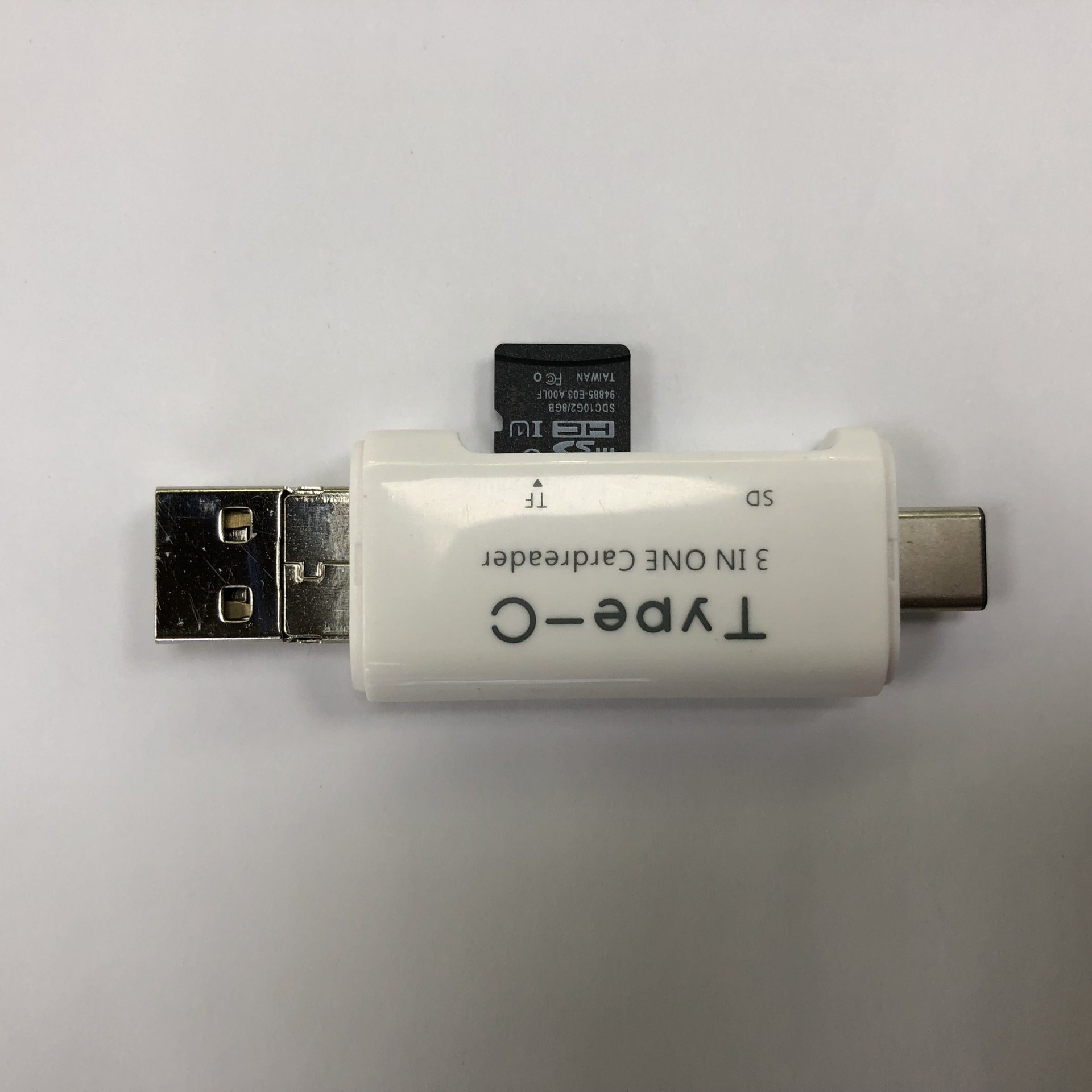 type-c手机/电脑 三合一多功能读卡器TF/SD卡USB2.0接口OTG读卡器 - 图2