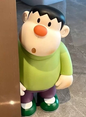 歪头胖虎大手办卡通动漫潮玩客厅小摆件玩偶玩具生日礼物家居摆件