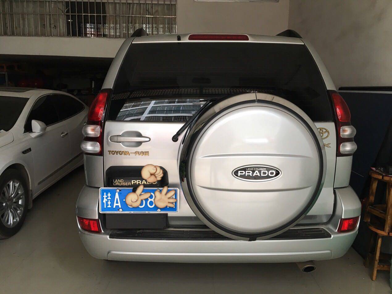 老款03-09霸道4000/2700普拉多电镀fj120备胎罩轮胎罩壳 改装配件