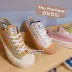 Giày dép caramel EXCELSIOR BOLT Hàn Quốc Ami Okayama lưu hóa giày với giày vải nhỏ màu trắng - Plimsolls Plimsolls