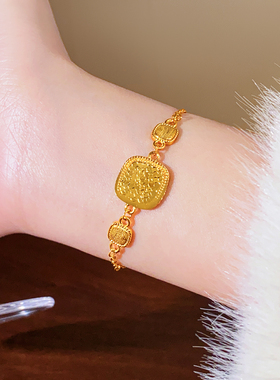 沙金碎碎冰大小方糖手链轻奢小众