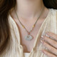 High-end light luxury niche Xiangyun Ruyi lock necklace