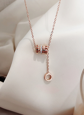 钛钢项链女轻奢小众ins冷淡风