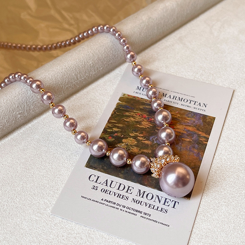 夸张珍珠毛衣项链女大气高档高级感轻奢2025新款吊坠颈链配饰秋冬,淘宝优惠券,粉丝福利购,淘宝优惠卷