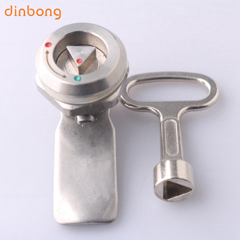 顶邦 MS705-18-30-35-50-62不锈钢圆柱锁 户外机箱柜铁皮柜垃圾箱 - 图1