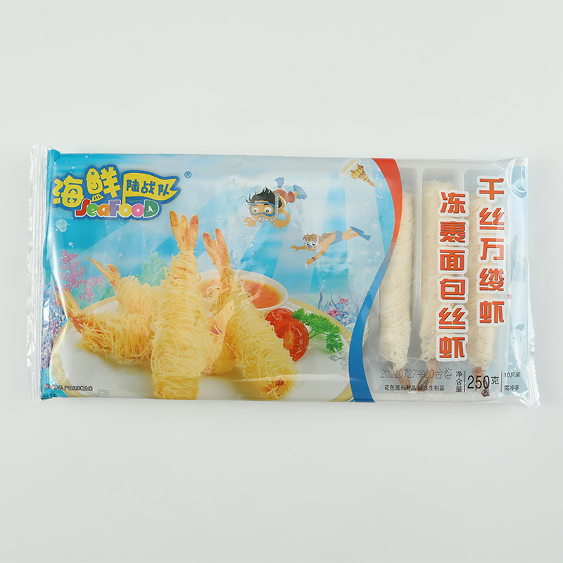 亚洲渔港千丝万缕虾面线虾金丝万缕虾油炸半成品小吃虾饺虾类制品 - 图3