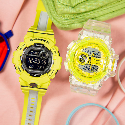 casio卡西欧G-SHOCK运动手表男GBA-800DG-9A黄色系列防水男女手表 - 图1