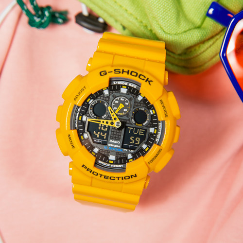 casio卡西欧G-SHOCK运动手表男GBA-800DG-9A黄色系列防水男女手表 - 图2