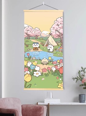 chiikawa吉伊卡哇乌萨奇挂画卡通动漫卧室宿舍装饰画可爱治愈挂画