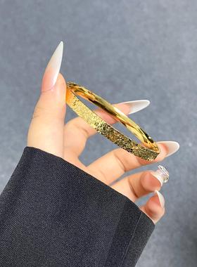 合金手镯 南非矿金【碎碎冰手镯】孟加拉赤金北欧金锡金 里外一色