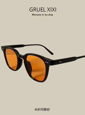 遮阳墨镜高级感方框女
