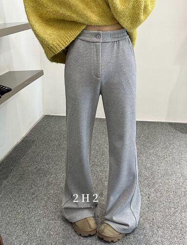复古加绒加厚卫裤微喇休闲裤欧洲站2026冬装新款欧货女装喇叭裤潮 - 图2