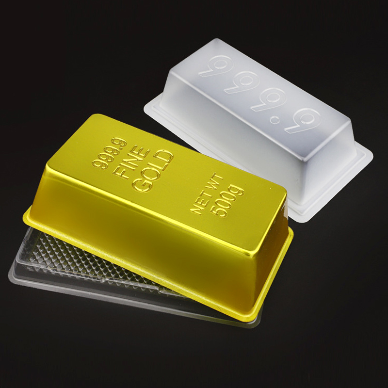 现货999发财金砖长方椰汁红糖年糕模具蜜蜡包装盒马蹄糕1斤pp蒸模 - 图0