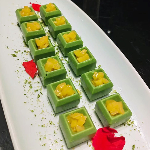意境冷菜鹅肝凹方模分子料理红酒甜品模方形夹心慕斯模硅胶模具模 - 图0