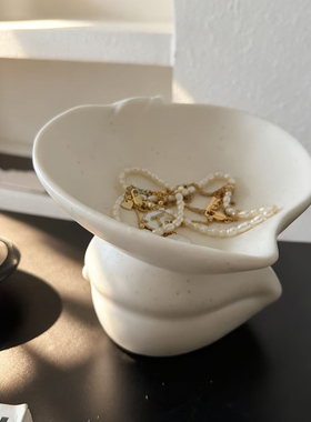 ins风创意花瓣桃心高脚置物收纳