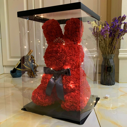 Вечная жизнь цветочный кролик rose подарок подарка на день рождения брак рождественский подарок подарок подарки для матери и девушки жену и девушки
