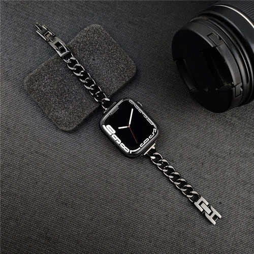 适用苹果iwatch8瘦身表带Apple Watch7654SE锌合金钢带 - 图2