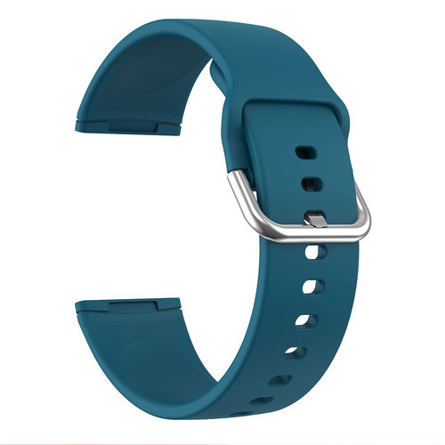 适用Fitbit versa3/Sense2硅胶表带Sense/Versa4纯色银扣腕带均码 - 图2